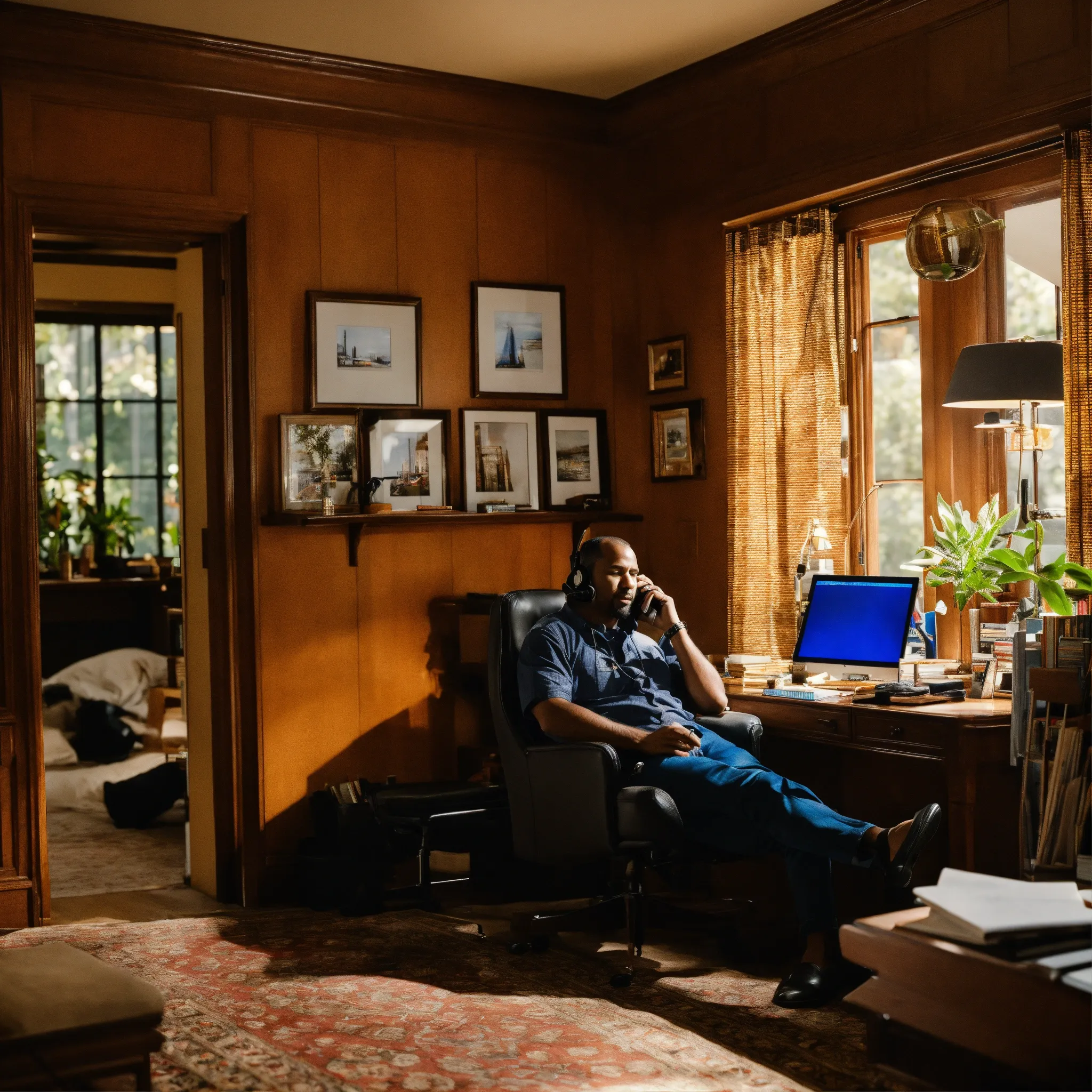 Ergonomic chair with adjustable lumbar support